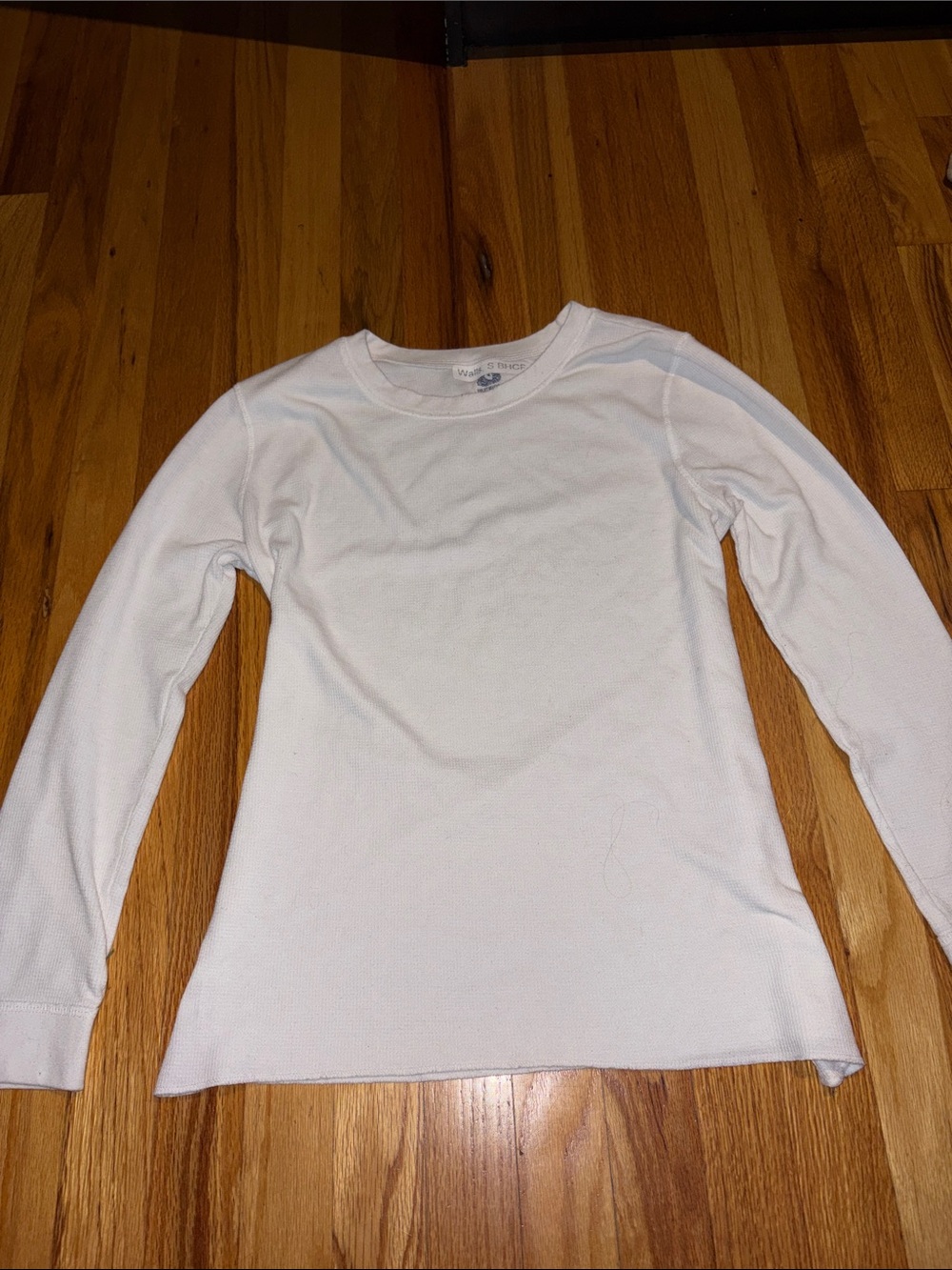 Fruit of the Loom Women's White Long Sleeve Thermal Top